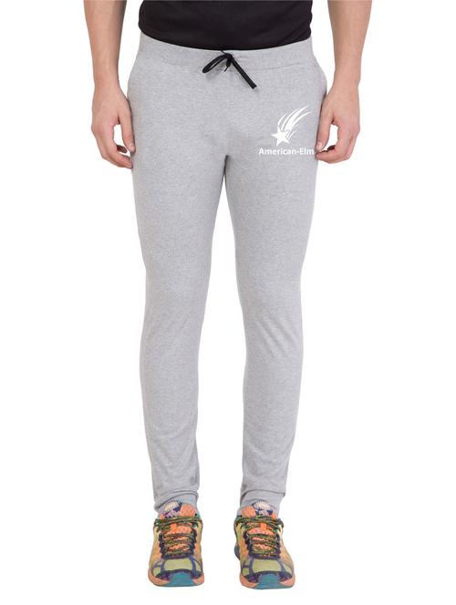 grey cotton blend full length track pant - 18951816 - Very Small Image - 1