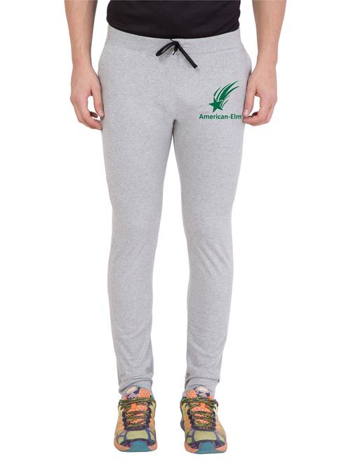 grey cotton blend full length track pant - 18951820 - Very Small Image - 1