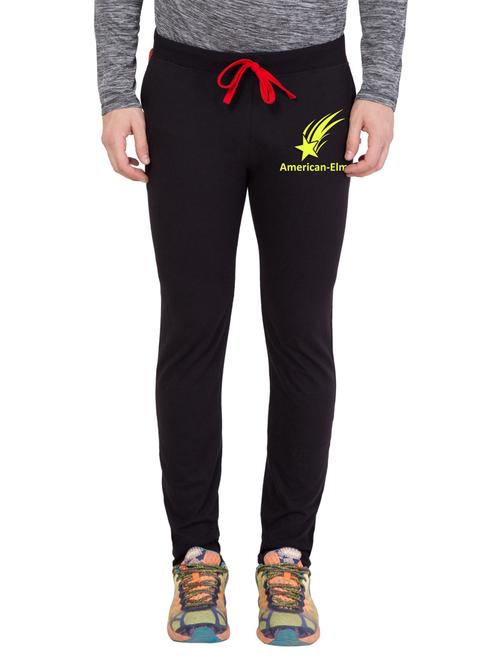 black cotton blend full length track pant - 18951846 - Very Small Image - 1