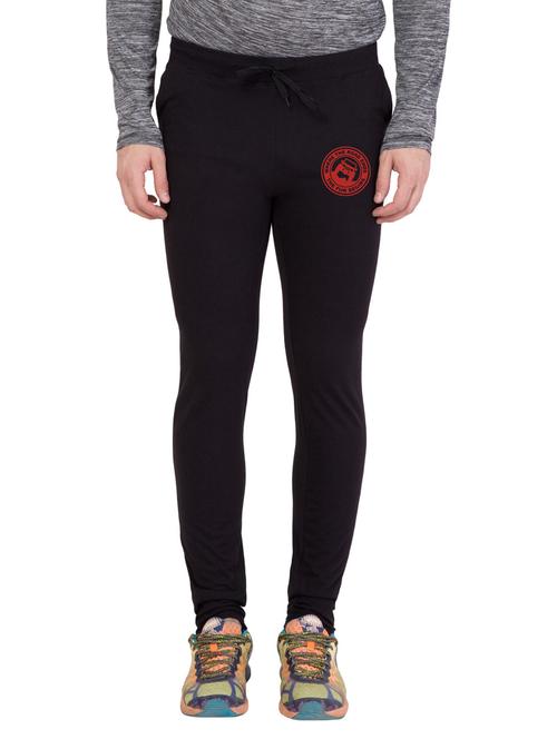 black solid full length track pant - 18951947 - Very Small Image - 1
