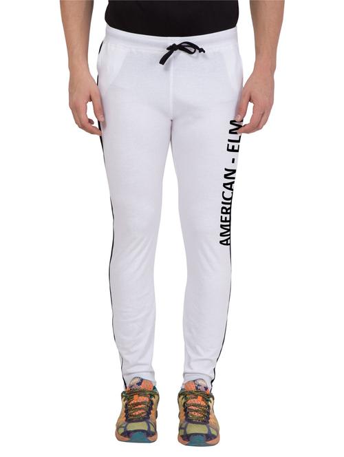 white printed full length track pant - 18952090 - Very Small Image - 1