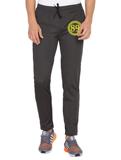 black printed full length track pant - 18952107 - Very Small Image - 1