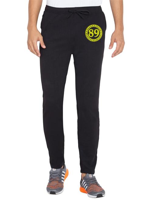 black printed full length track pant - 18952116 - Very Small Image - 1