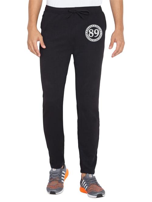 black printed full length track pant - 18952117 - Very Small Image - 1