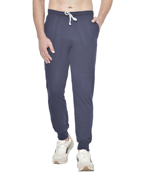 dark blue solid full length track pant - 18952136 - Very Small Image - 1