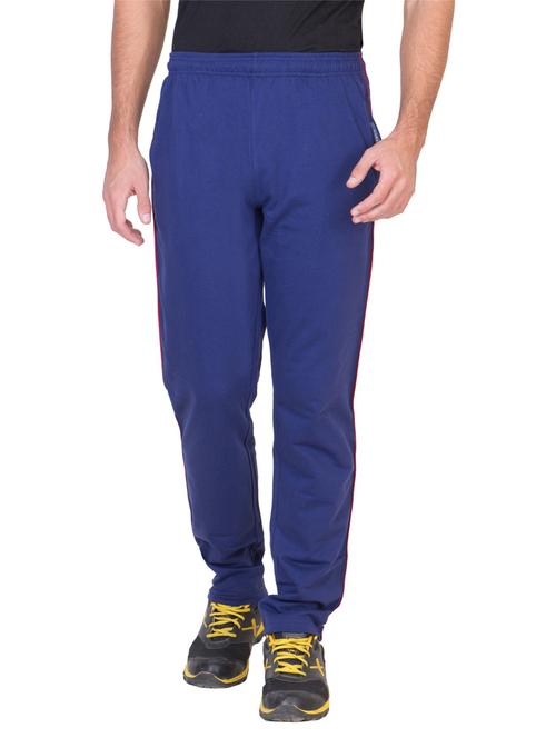blue cotton blend track pant - 18952292 - Very Small Image - 1