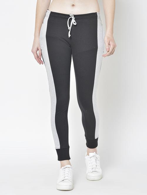 mid rise solid track pant - 18952373 - Very Small Image - 1