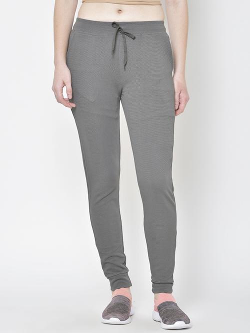 mid rise solid track pant - 18952439 - Very Small Image - 1