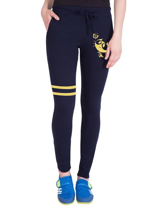 mid rise printed track pant - 18952598 - Very Small Image - 1