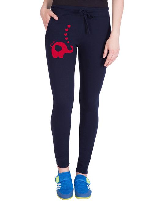 mid rise printed track pant - 18952701 - Very Small Image - 1