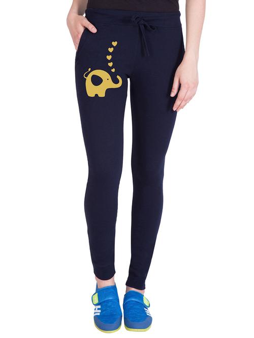 mid rise printed track pant - 18952705 - Very Small Image - 1