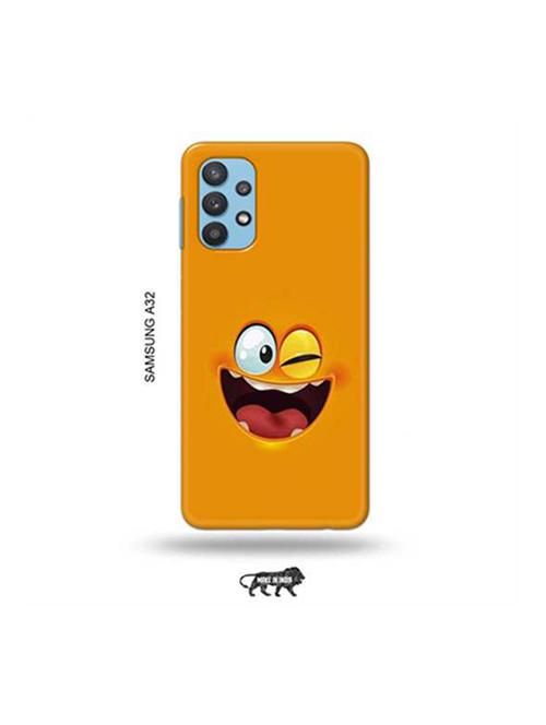 funny face orange back cover compatible with samsung a32 - 18953489 - Very Small Image - 1