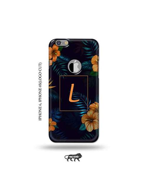 floral l back cover compatible with iphone 6, iphone 6s(logo cut) - 18953762 - Very Small Image - 1