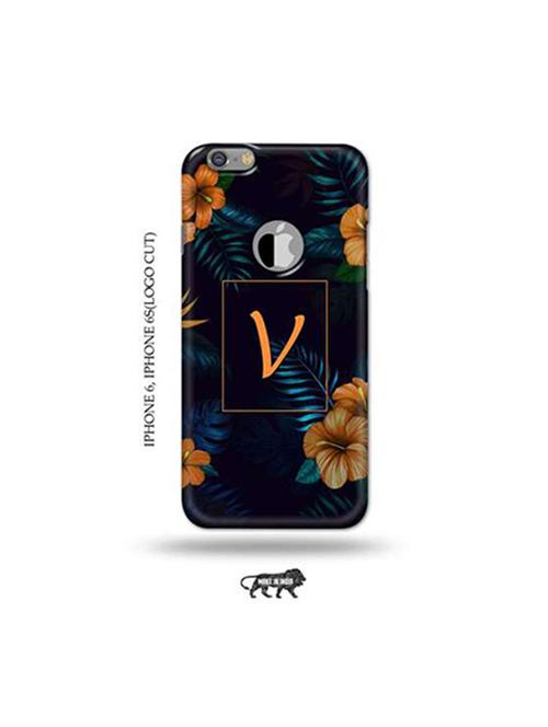 floral v back cover compatible with iphone 6, iphone 6s(logo cut) - 18953772 - Very Small Image - 1