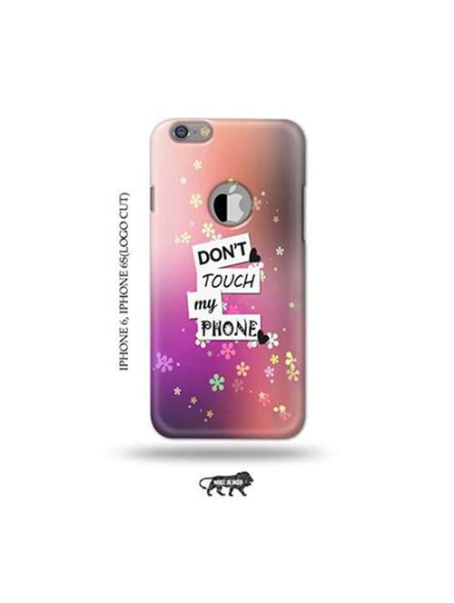 donu2019t touch my phone back cover compatible with iphone 6, iphone 6s(logo cut) - 18953777 - Very Small Image - 1