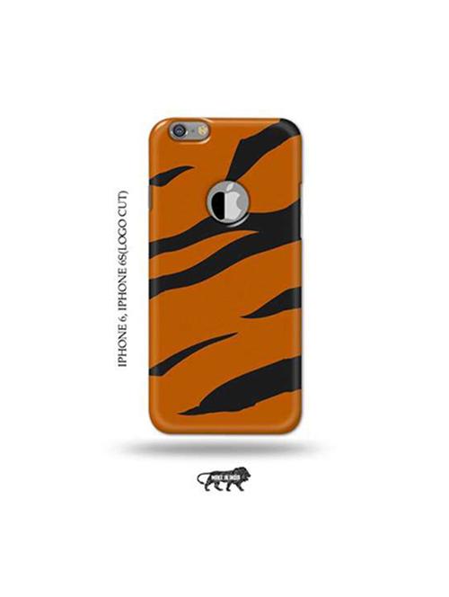 tiger strips back cover compatible with iphone 6, iphone 6s(logo cut) - 18953881 - Very Small Image - 1