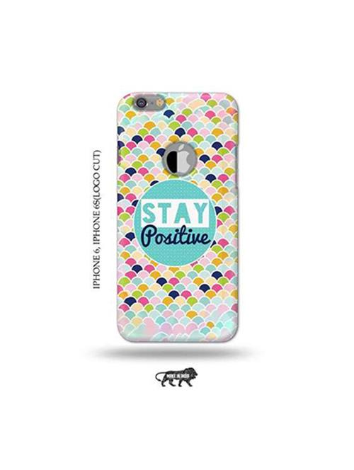 stay positive back cover compatible with iphone 6, iphone 6s(logo cut) - 18953922 - Very Small Image - 1