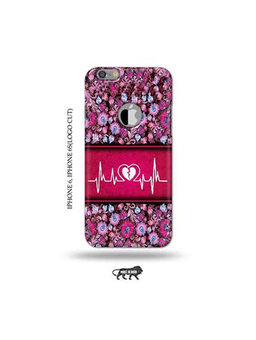 heart ecg back cover compatible with iphone 6, iphone 6s(logo cut) - 18953933 - Very Small Image - 1