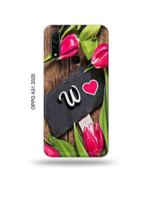 flower letter w back cover compatible with oppo a31 2020 - 18954756 - Very Small Image - 1