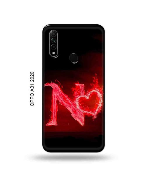 fire heart letter n back cover compatible with oppo a31 2020 - 18954775 - Very Small Image - 1