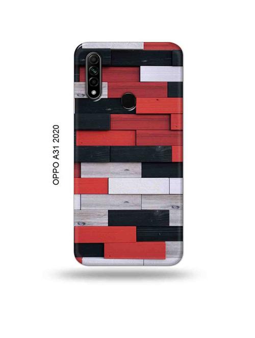 colour wooden bricks back cover compatible with oppo a31 2020 - 18954877 - Very Small Image - 1