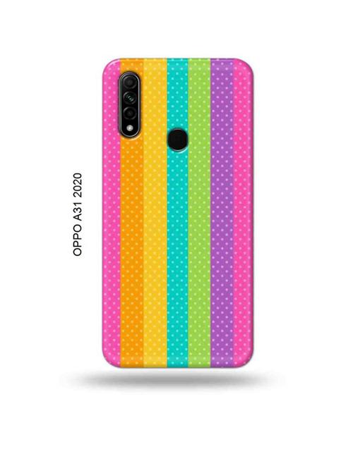 dotted rainbow back cover compatible with oppo a31 2020 - 18955050 - Very Small Image - 1