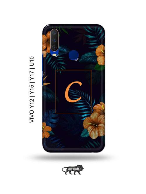 floral c back cover compatible with vivo y12, vivo y15 (2019), vivo y17, vivo u10 - 18955280 - Very Small Image - 1