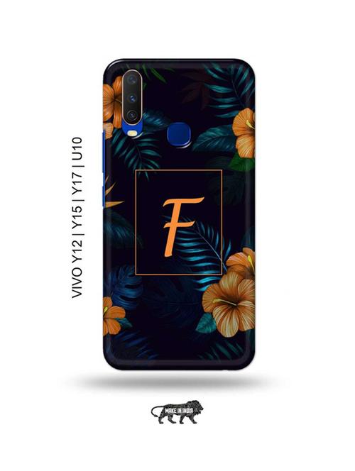 floral f back cover compatible with vivo y12, vivo y15 (2019), vivo y17, vivo u10 - 18955283 - Very Small Image - 1