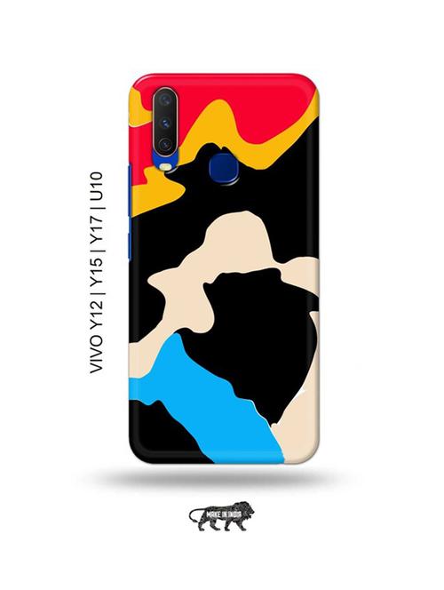 colourful back cover compatible with vivo y12, vivo y15 (2019), vivo y17, vivo u10 - 18955370 - Very Small Image - 1