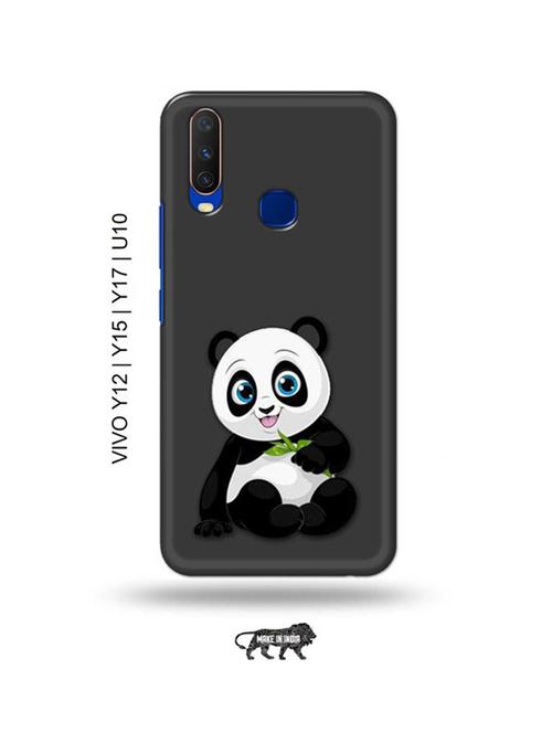 cute panda back cover compatible with vivo y12, vivo y15 (2019), vivo y17, vivo u10 - 18955377 - Very Small Image - 1