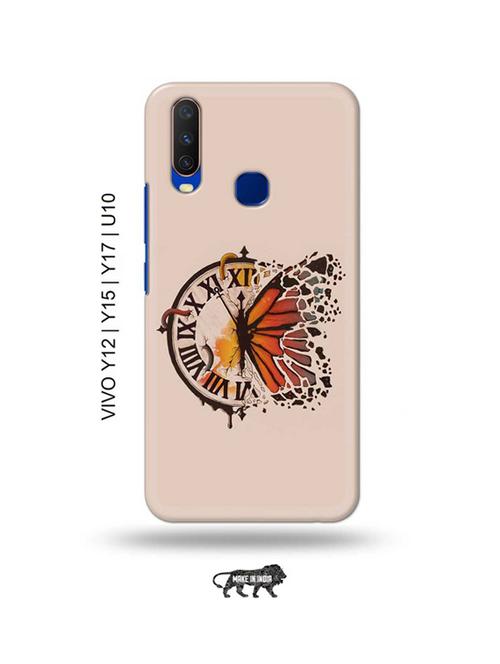 clock butterfly back cover compatible with vivo y12, vivo y15 (2019), vivo y17, vivo u10 - 18955387 - Very Small Image - 1
