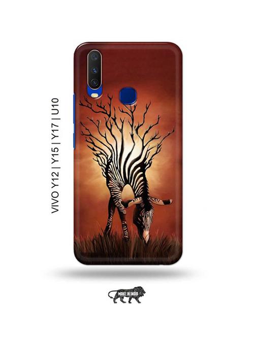 zebra back cover compatible with vivo y12, vivo y15 (2019), vivo y17, vivo u10 - 18955389 - Very Small Image - 1