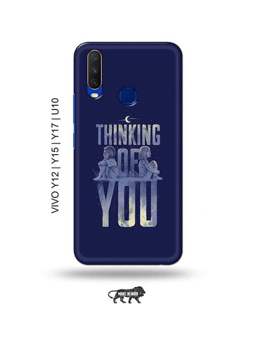 thinking of you back cover compatible with vivo y12, vivo y15 (2019), vivo y17, vivo u10 - 18955428 - Very Small Image - 1