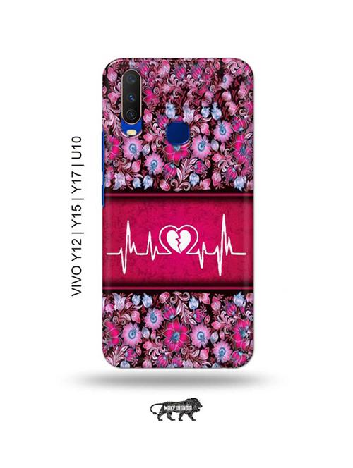 heart ecg back cover compatible with vivo y12, vivo y15 (2019), vivo y17, vivo u10 - 18955443 - Very Small Image - 1
