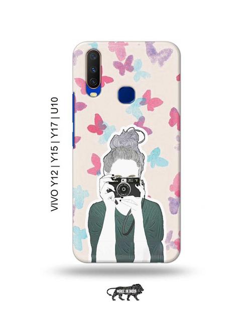camera buff girl back cover compatible with vivo y12, vivo y15 (2019), vivo y17, vivo u10 - 18955482 - Very Small Image - 1
