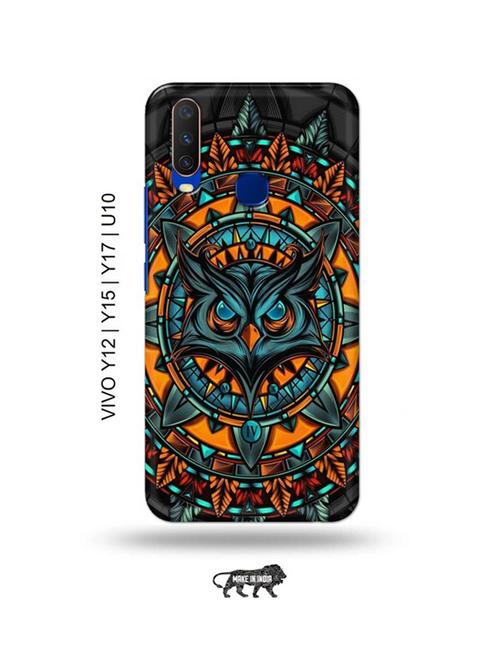 angry owl back cover compatible with vivo y12, vivo y15 (2019), vivo y17, vivo u10 - 18955496 - Very Small Image - 1