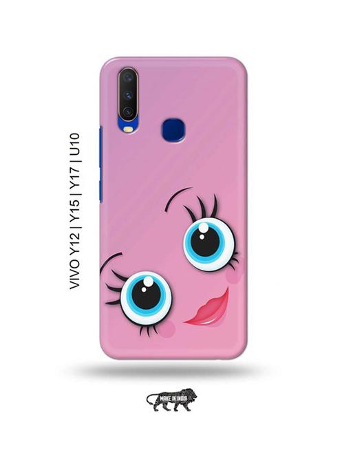 girliey eyes back cover compatible with vivo y12, vivo y15 (2019), vivo y17, vivo u10 - 18955500 - Very Small Image - 1