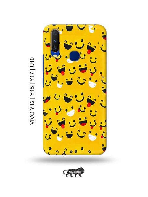 emojis back cover compatible with vivo y12, vivo y15 (2019), vivo y17, vivo u10 - 18955517 - Very Small Image - 1