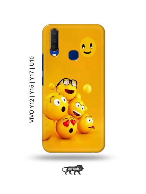 emoji fall back cover compatible with vivo y12, vivo y15 (2019), vivo y17, vivo u10 - 18955522 - Very Small Image - 1