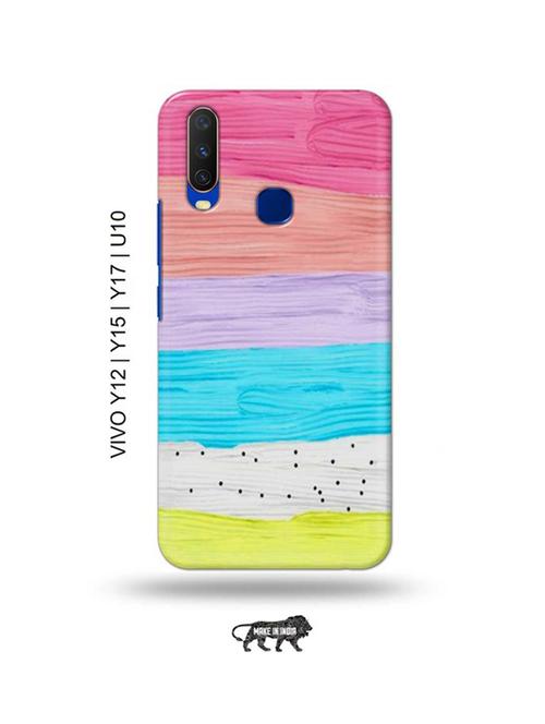 colour wood back cover compatible with vivo y12, vivo y15 (2019), vivo y17, vivo u10 - 18955523 - Very Small Image - 1
