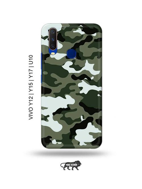 camouflage green back cover compatible with vivo y12, vivo y15 (2019), vivo y17, vivo u10 - 18955560 - Very Small Image - 1