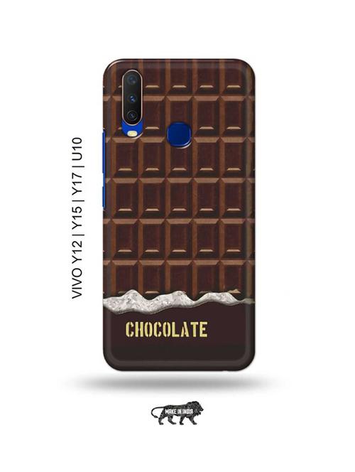 chocolate back cover compatible with vivo y12, vivo y15 (2019), vivo y17, vivo u10 - 18955573 - Very Small Image - 1