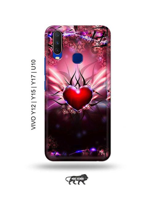 heart back cover compatible with vivo y12, vivo y15 (2019), vivo y17, vivo u10 - 18955586 - Very Small Image - 1
