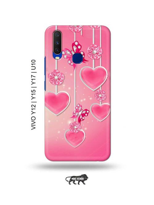 hearts back cover compatible with vivo y12, vivo y15 (2019), vivo y17, vivo u10 - 18955607 - Very Small Image - 1