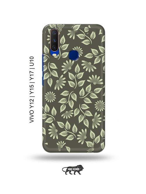 flowers back cover compatible with vivo y12, vivo y15 (2019), vivo y17, vivo u10 - 18955633 - Very Small Image - 1