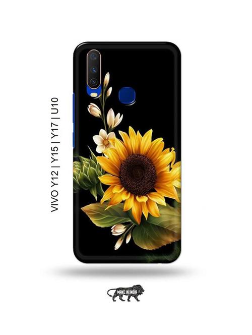 flowers back cover compatible with vivo y12, vivo y15 (2019), vivo y17, vivo u10 - 18955639 - Very Small Image - 1