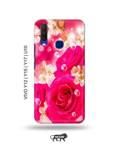 flowers back cover compatible with vivo y12, vivo y15 (2019), vivo y17, vivo u10 - 18955640 - Very Small Image - 1