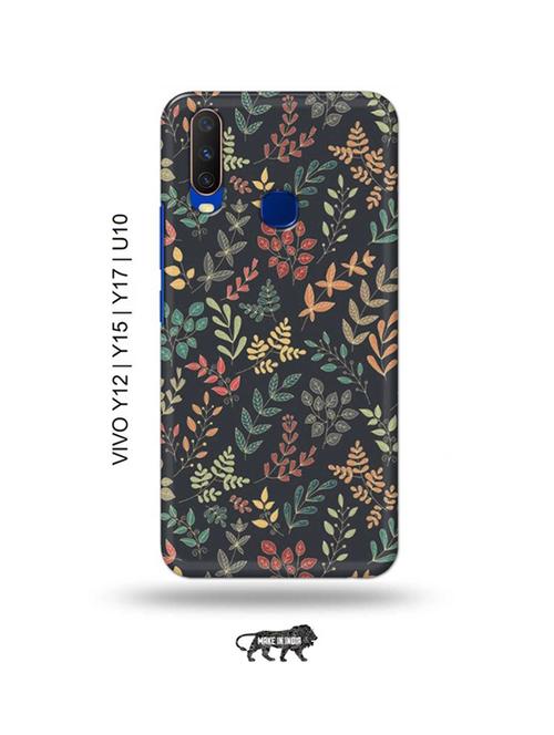 flowers back cover compatible with vivo y12, vivo y15 (2019), vivo y17, vivo u10 - 18955641 - Very Small Image - 1