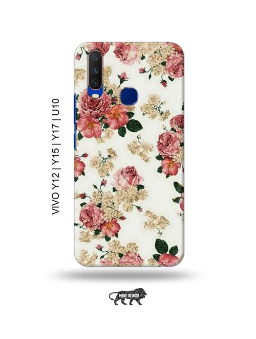flowers back cover compatible with vivo y12, vivo y15 (2019), vivo y17, vivo u10 - 18955645 - Very Small Image - 1