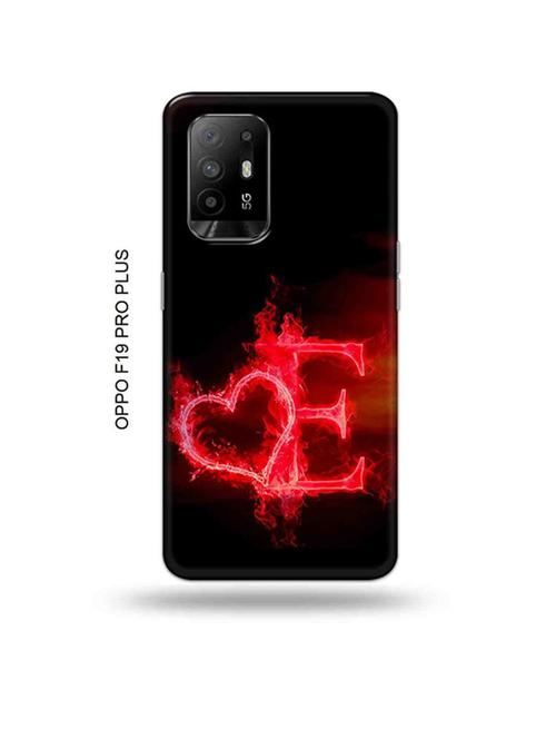 fire heart letter e back cover compatible with oppo f19 pro plus 5g - 18956776 - Very Small Image - 1